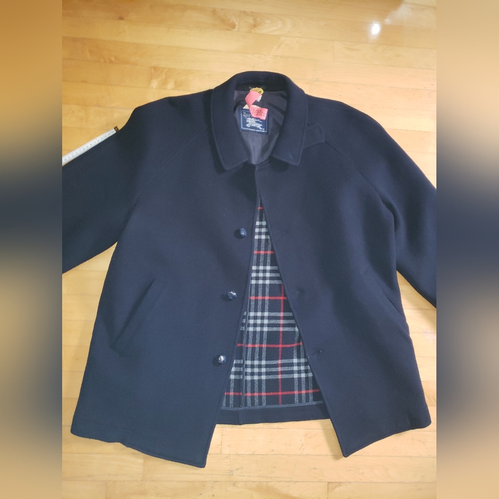 True Vintage Burberry Prorsum 100% wool navy blue plaid red white M